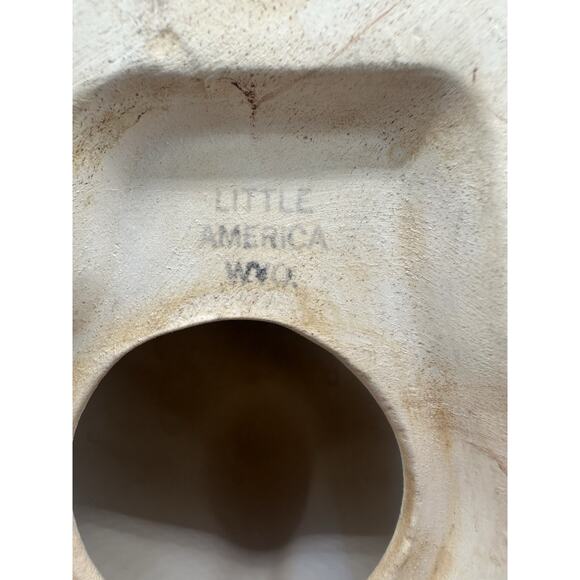 VTG Large 14" Pine Scented Pottery Colorado Poodle Statue Figure Brown Glaze - Picture 10 of 10